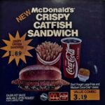 McDonald's Catfish Sandwich Ad 24X24 Vintage POSTER 24 X 24 Inches Wall Art Nice