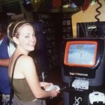 Melissa Joan Hart Playing Sega Dreamcast (1999) POSTER 24 X 24 Inches Wall Art