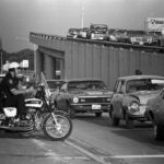Motorcycle Cop Dallas Texas Streets 1970s POSTER 24 X 18 Inches Wall Art