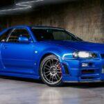 Nissan Skyline GT-R (R34) Blue POSTER 24 X 36 Inches SWEET!