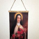 Saint Teresa 13x8" Vibrant Felt Hanging Poster. Beautiful Piece. Catholic Art