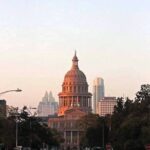 Space Shuttle Over The Texas State Capitol 2012 POSTER 24 X 18 Inches Glorious!