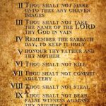 THE TEN COMMANDMENTS POSTER 24 X 36 INCH Catholic, acts, saints, religion