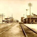 Train Station Liberty Texas 1900 POSTER 24 X 18 Inches WALL ART