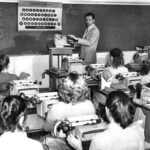 Typing Class Highschool 1950s POSTER 24 X 18 Inches Nice Wall Art