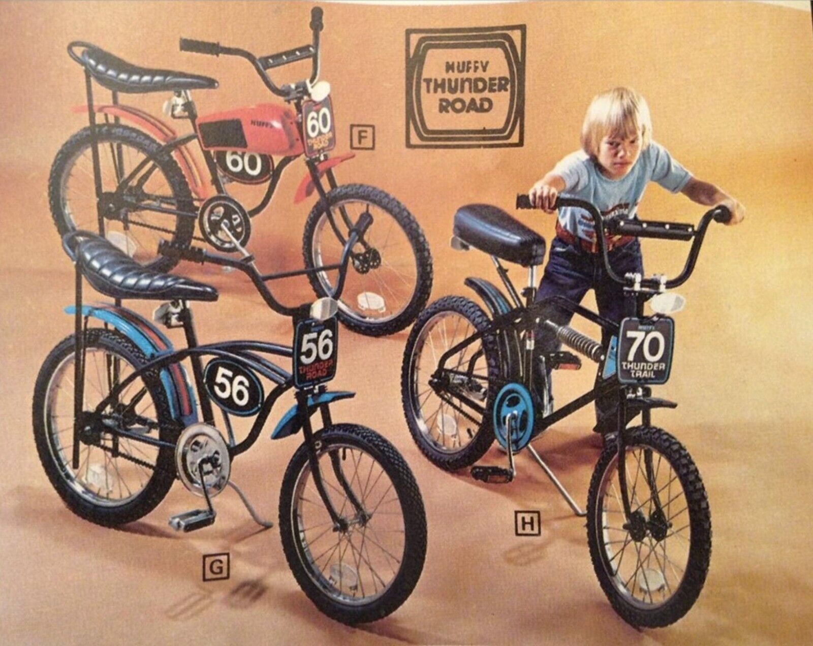 Vintage-1978-Huffy-Thunder-Road-Ad-POSTER-24-X-36-INCH-WALL-ART-126723796426 Vintage 1978 Huffy Thunder Road Ad POSTER 24 X 36 INCH WALL ART! - Image 1