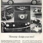 1965 Ford Mustang Walt Disney AD POSTER 24 X 18 INCH SWEET!