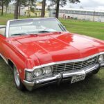 1967 Chevrolet Impala Convertible (Red) 24 X 36 INCH SWEET!
