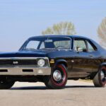 1970 Chevrolet Nova 396 Black (Front Angle) POSTER 24 X 36 INCH SWEET!