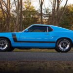 1970 Ford Mustang Boss 302 (Side Blue) POSTER 24 X 36 INCH Looks Sweet!