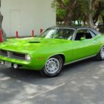 1970 Plymouth Barracuda 440 Six pack GREEN POSTER 24 X 36 INCH SWEET!