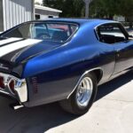 1971 Chevrolet Chevelle Malibu SS (Blue Rear Angle) POSTER 24 X 36 INCH AWESOME!