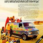 1975 DODGE CUSTOM VAN AD POSTER 24 X 36 Inches PURE FUN!