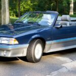 1987 Mustang GT Convertible (Blue) POSTER 24 X 36 INCH Looks Sweet!