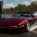 1994 Chevrolet Corvette Coupe Fishtail Dragstrip POSTER 24 X 36 INCH Sweet!