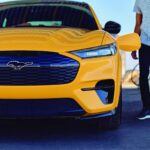 2021 FORD MUSTANG MACH E GT (Yellow Charging) POSTER 24 X 36 INCH SWEET!!