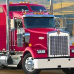 2024 Kenworth W900L Special (Red) POSTER 24 X 18 INCHES Big Rig