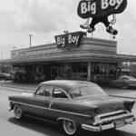 Bob's Big Boy Restaurant Glendale California 1950s POSTER 24 X 18 Inches NICE!