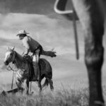 Cowboy And Horse POSTER 24 X 18 Inches Nice Wall Art