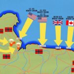 D DAY NORMANDY ATTACK MAP WWII POSTER 24 X 36 Inches (Count)