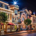 DISNEYLAND MAIN STREET (AT NIGHT) POSTER 24 X 36 Inches PERFECT FOR THE WALL!