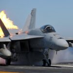 F-18 Super Hornet (Flames) POSTER 24 X 36 Inches U.S. Military Aircraft