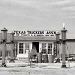 Gas Station Edcouch Texas 1939  POSTER 24 X 18 Inches Wall Art