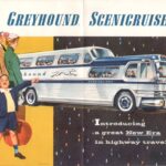 Greyhound Bus Scenicruiser Ad (New Era) 1956 Poster 24 X 36 Inch