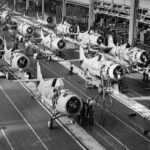Grumman F4F Wildcat Fighter Planes Assembly WWII  POSTER 13 X 19 Inch SWEET!