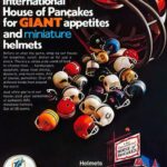 IHOP Ad 1973 Mini NFL Helmets POSTER 24 X 18 Inches Nice Wall Art