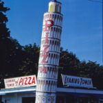 Leaning Tower of Pizza Quincy Massachusetts (1984) POSTER 24 X 36 Inches Vintage
