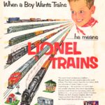 Lionel Trains (When A Boy Wants Trains) Ad 1960s POSTER 24 X 18 Inches Nice!