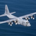 Lockheed C-130 Hercules (Over Water) POSTER 24 X 36 Inches Military Aircraft