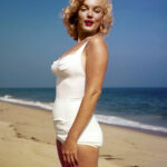 Marilyn Monroe White Swimsuit POSTER 24 X 18 Inches Nice!