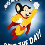 Mighty Mouse 24 X 18 Inches Sweet!