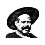 PANCHO VILLA Silhouette POSTER 24 X 36 INCH Mexico History Revolution