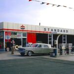 STANDARD GAS STATION (1950s) POSTER 24 X 36 Inches Looks NICE!!