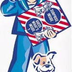 Sailor Jack and Bingo Cracker Jacks Ad POSTER 24 X 18 Inches NICE!