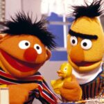 Sesame Street PBS TV Series Bert And Ernie (Duckie) POSTER 24 X 24 INCH AWESOME!