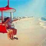 Sky Lift Daytona Beach Early 1960s 24 X 18 Inch POSTER Vintage Wall Art