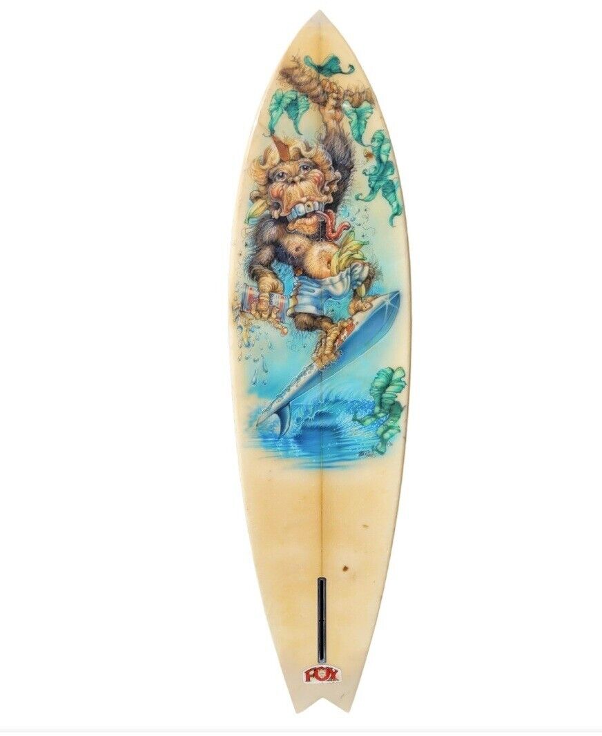 Surfing-Monkey-Surfboard-POSTER-24-X-18-SWEET-Wall-Art-116452734877 Surfing Monkey Surfboard POSTER 24 X 18" SWEET! Wall Art - Image 1