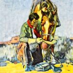 THE LAST DROP FROM HIS STETSON HAT POSTER 24 X 36 Inches COWBOY RANCHER HORSE