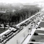Traffic jam 14th and Wall Washington D.C. 1937 POSTER 24 X 24 Inches Wall Art