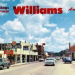 Williams Arizona Postcard 1950s POSTER 24 X 18 Inches Wall Art