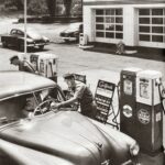 1950s Gulf Gas Station And Attendants POSTER 24 X 18 INCH Looks Sweet!