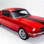 1965 Ford Mustang 302 red POSTER 24 X 36 INCH