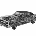 1967 - 1969 CHEVY CAMARO SS (Cutaway) POSTER 24 X 36 INCH