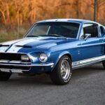1968 Ford Mustang Shelby GT500 Blue POSTER 24 X 36 INCH SWEET!