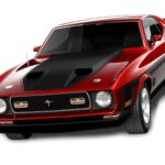 1971 FORD MUSTANG MACH 1 (RED) POSTER 24 X 36 INCH Sweet!