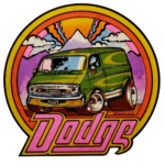 1973 DODGE VAN DESIGN POSTER 24 X 24 Inches Wall Art